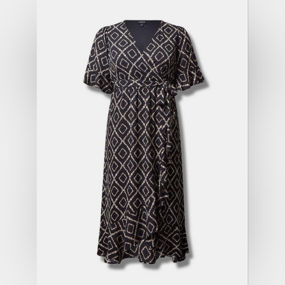 Maxi Georgette Surplice Hi-Low Dress